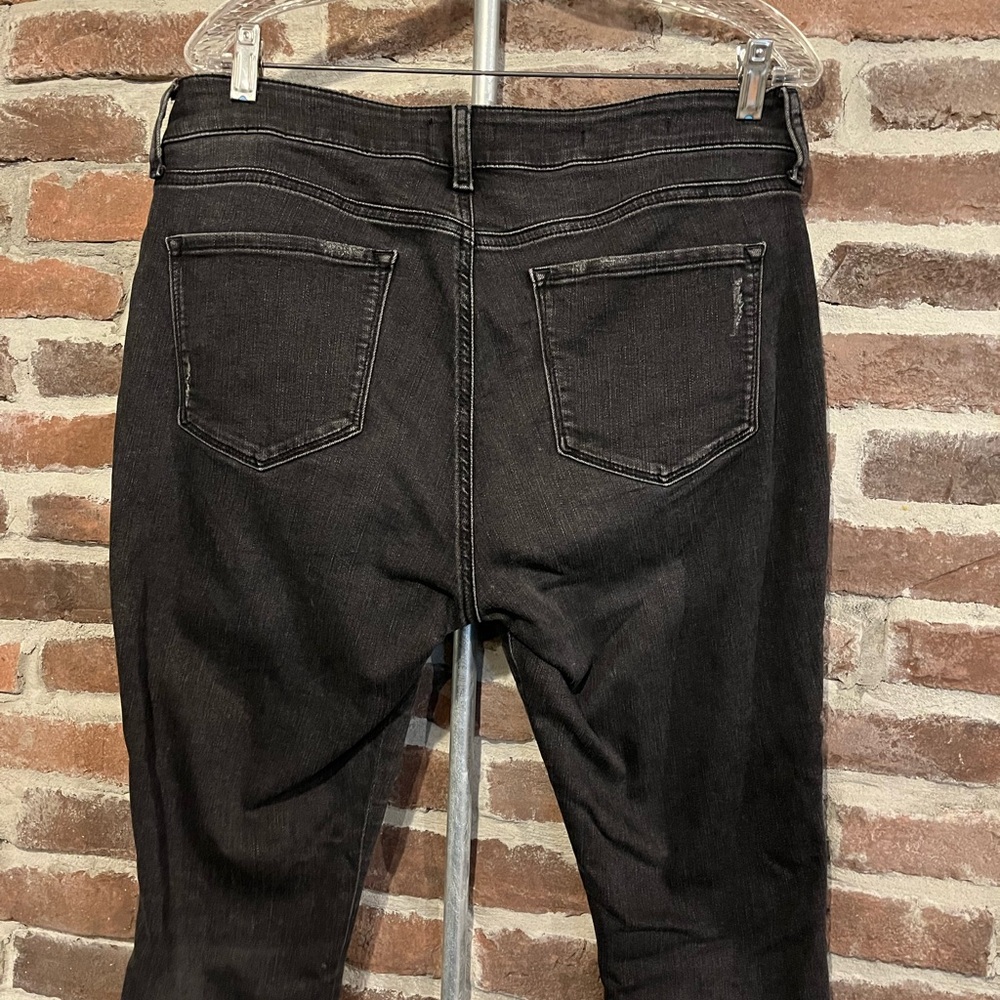 NYDJ Women's Black Skinny Jeans with Stud Details Size 12P - Picture 6 of 14